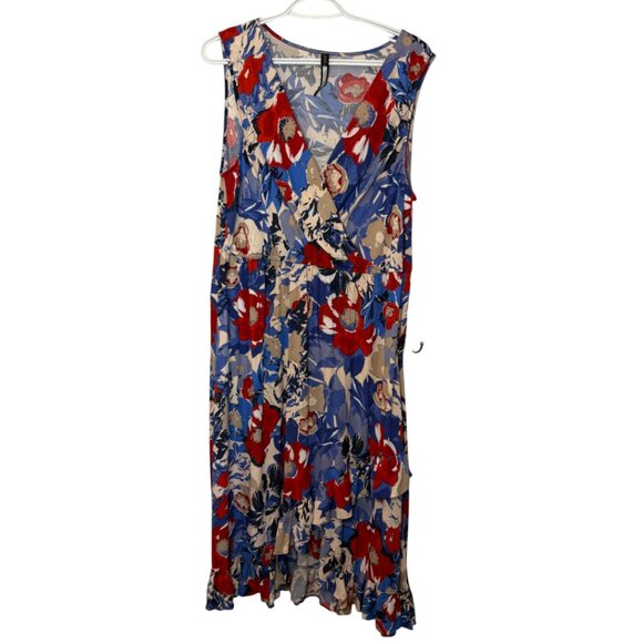 Plenty by Tracy Reese Daphne floral wrap dress multicolor women's size XL - Picture 3 of 5
